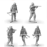 Maxbell 11x 1:64 Scale German Soldier Models Kit for Sand Table Dollhouse Decoration