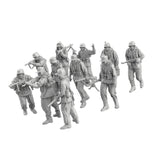 Maxbell 11x 1:64 Scale German Soldier Models Kit for Sand Table Dollhouse Decoration