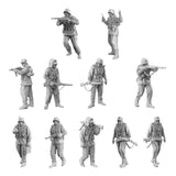 Maxbell 11x 1:64 Scale German Soldier Models Kit for Sand Table Dollhouse Decoration