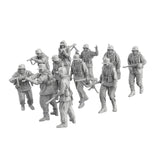 Maxbell 11x 1:64 Scale German Soldier Models Kit for Sand Table Dollhouse Decoration