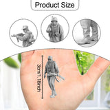 Maxbell 11x 1:64 Scale German Soldier Models Kit for Sand Table Dollhouse Decoration