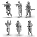 Maxbell 11x 1:64 Scale German Soldier Models Kit for Sand Table Dollhouse Decoration