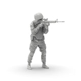 Maxbell 7x Miniature Figures 1/72 Scale Unpainted Diorama Figures for Friends Family