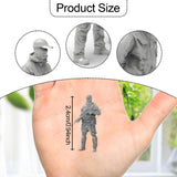 Maxbell 7x Miniature Figures 1/72 Scale Unpainted Diorama Figures for Friends Family