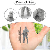 Maxbell 7x Miniature Figures 1:64 Scale Collectibles Unpainted Mini Models for Hobby