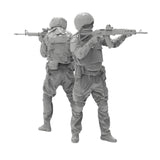 Maxbell 7Pcs 1/35 Scale Miniature Figures Unpainted for Hobby Friends Tabletop Games