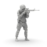 Maxbell 7Pcs 1/35 Scale Miniature Figures Unpainted for Hobby Friends Tabletop Games