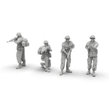 Maxbell 10 Pieces Soldier Models 1:35 Miniature People Figurines for Miniature Scene