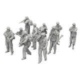 Maxbell 10 Pieces Soldier Models 1:35 Miniature People Figurines for Miniature Scene