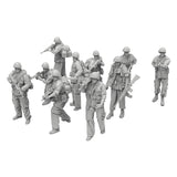 Maxbell 10 Pieces Soldier Models 1:35 Miniature People Figurines for Miniature Scene