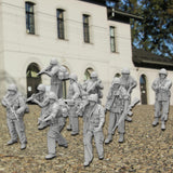 Maxbell 10 Pieces Soldier Models 1:35 Miniature People Figurines for Miniature Scene