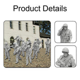 Maxbell 10 Pieces Soldier Models 1:35 Miniature People Figurines for Miniature Scene