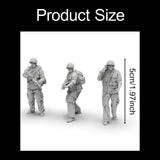 Maxbell 10 Pieces Soldier Models 1:35 Miniature People Figurines for Miniature Scene