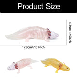 Maxbell PVC Salamander Figure Simulated Salamander Toy for Toddlers Gift Party Favor Pink