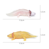 Maxbell PVC Salamander Figure Simulated Salamander Toy for Toddlers Gift Party Favor Yellow