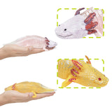 Maxbell PVC Salamander Figure Simulated Salamander Toy for Toddlers Gift Party Favor Yellow