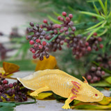 Maxbell PVC Salamander Figure Simulated Salamander Toy for Toddlers Gift Party Favor Yellow