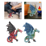 Maxbell Dragon Mythical Toy Model Figure Play Toy Figurine Action Figure for Ages 4+ red