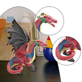 Maxbell Dragon Mythical Toy Model Figure Play Toy Figurine Action Figure for Ages 4+ red