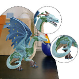 Maxbell Dragon Mythical Toy Model Figure Play Toy Figurine Action Figure for Ages 4+ blue