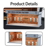 Maxbell 1/64 Parking Lot Scene Display Case with Light for Birthday Gift Collections