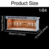 Maxbell 1/64 Parking Lot Scene Display Case with Light for Birthday Gift Collections