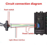 Maxbell Children Electric Car Putter Switch Push Rod Easy to Install Joystick Switch