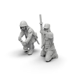 Maxbell 11Pcs Miniature Figures Unpainted Resin Mini Models for Hobby Family Friends 2.4cm
