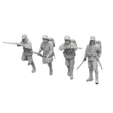 Maxbell 11Pcs Miniature Figures Unpainted Resin Mini Models for Hobby Family Friends 2.4cm