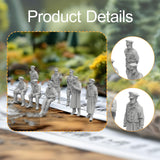 Maxbell 8x Soldier Figure Models Resin Miniature Figurines for Games Miniature Scene 3cm