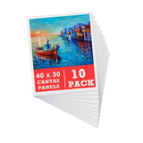 Maxbell 10 Pieces Painting Canvas Art Canvases Board for Crafting Watercolor Tempera