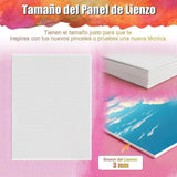 Maxbell 10 Pieces Painting Canvas Art Canvases Board for Crafting Watercolor Tempera