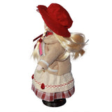 Maxbell Collectible Victorian Porcelain Doll Beautiful Clothes Girl Standing Figures