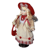 Maxbell Collectible Victorian Porcelain Doll Beautiful Clothes Girl Standing Figures