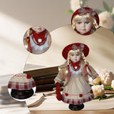 Maxbell Collectible Victorian Porcelain Doll Beautiful Clothes Girl Standing Figures