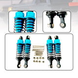 Maxbell 4x Hydraulic Shock Absorbers for RC Car Spare Parts Dampers Set for MN82 C14 Sky Blue