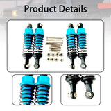 Maxbell 4x Hydraulic Shock Absorbers for RC Car Spare Parts Dampers Set for MN82 C14 Sky Blue