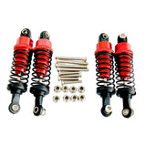 Maxbell 4x Hydraulic Shock Absorbers for RC Car Spare Parts Dampers Set for MN82 C14 Red