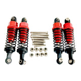 Maxbell 4x Hydraulic Shock Absorbers for RC Car Spare Parts Dampers Set for MN82 C14 Red