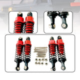 Maxbell 4x Hydraulic Shock Absorbers for RC Car Spare Parts Dampers Set for MN82 C14 Red