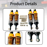 Maxbell 4x Hydraulic Shock Absorbers for RC Car Spare Parts Dampers Set for MN82 C14 Gold