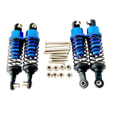 Maxbell 4x Hydraulic Shock Absorbers for RC Car Spare Parts Dampers Set for MN82 C14 Dark Blue