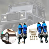 Maxbell 4x Hydraulic Shock Absorbers for RC Car Spare Parts Dampers Set for MN82 C14 Dark Blue
