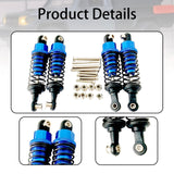 Maxbell 4x Hydraulic Shock Absorbers for RC Car Spare Parts Dampers Set for MN82 C14 Dark Blue