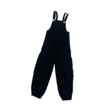 Maxbell 1/6 Scale Bib Overalls Mini Long Pants with Pocket for 12in Figures Dress up black