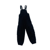 Maxbell 1/6 Scale Bib Overalls Mini Long Pants with Pocket for 12in Figures Dress up black