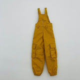Maxbell 1/6 Scale Bib Overalls Mini Long Pants with Pocket for 12in Figures Dress up yellow