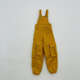 Maxbell 1/6 Scale Bib Overalls Mini Long Pants with Pocket for 12in Figures Dress up yellow