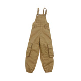 Maxbell 1/6 Scale Bib Overalls Mini Long Pants with Pocket for 12in Figures Dress up Khaki
