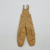 Maxbell 1/6 Scale Bib Overalls Mini Long Pants with Pocket for 12in Figures Dress up Khaki